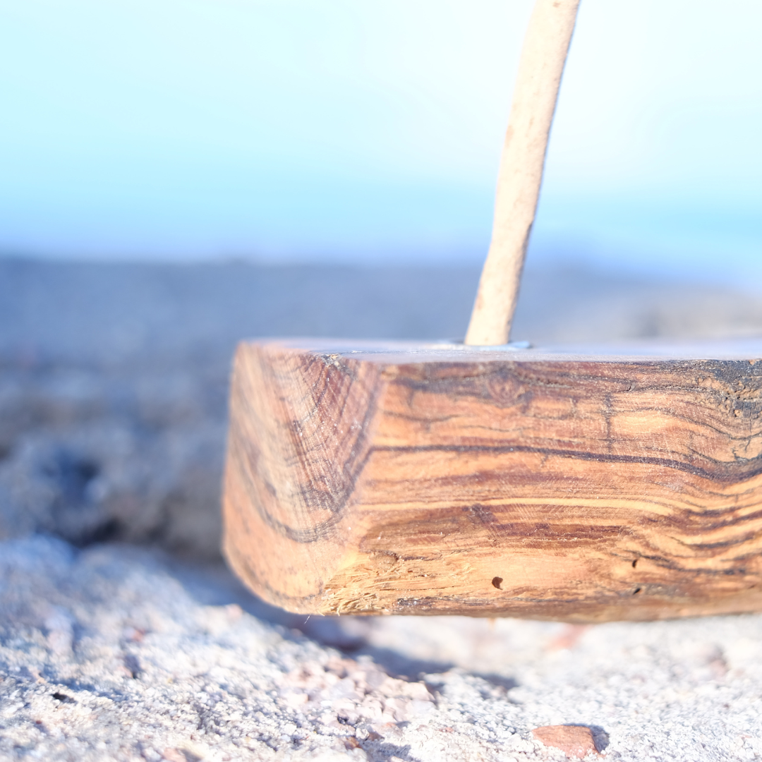 Wooden incense stand