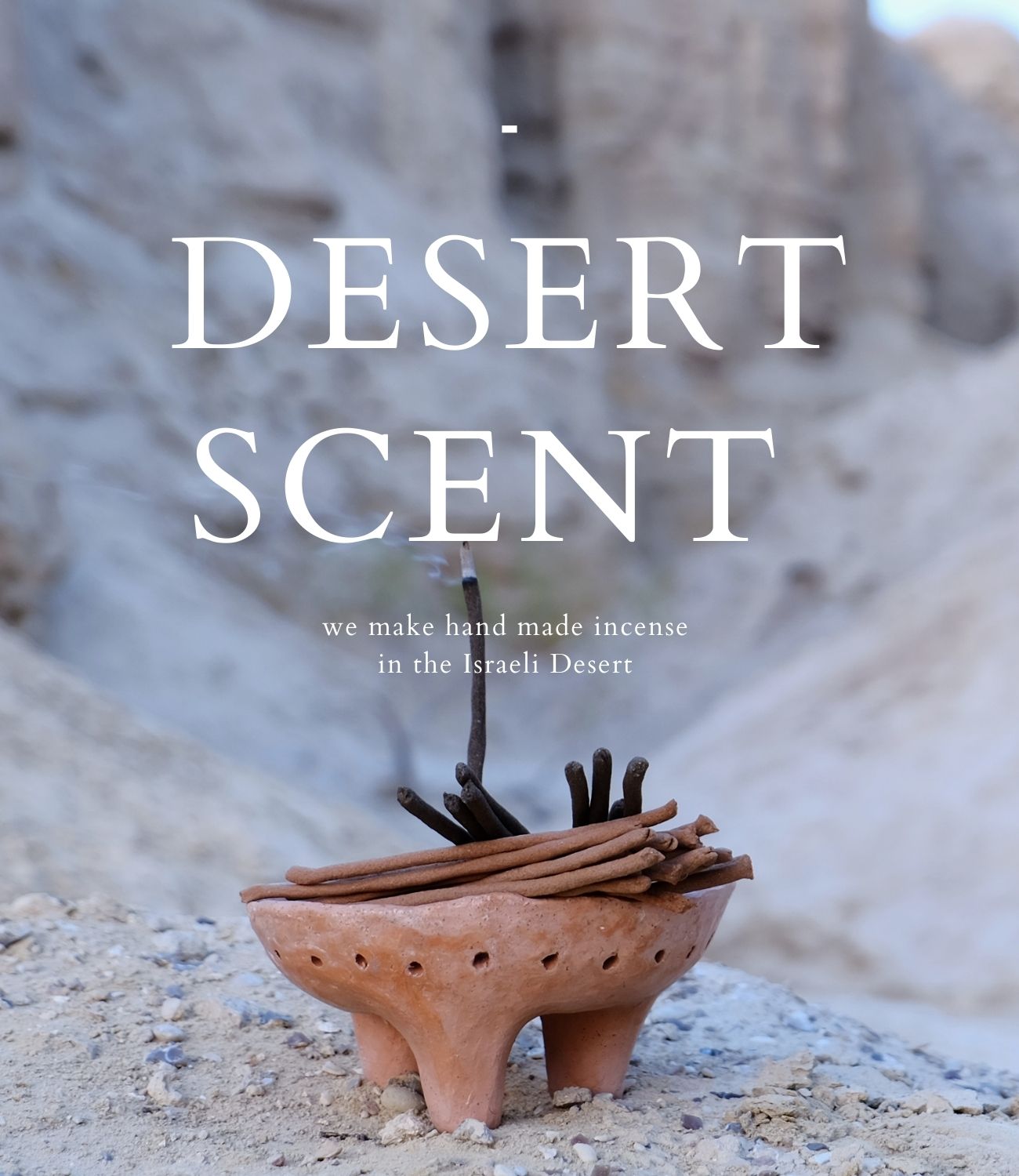 קטורת טבעית עבודת יד desert scent incense natural artisanal incense